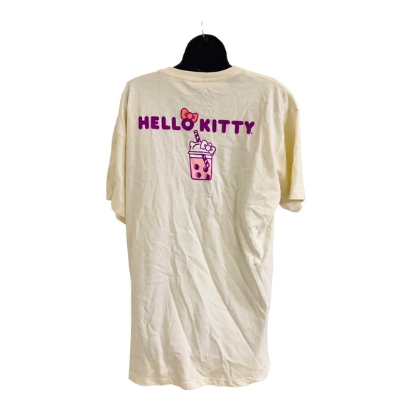 Hello‎ Kitty cream relaxed fit graphic print ice cream shop t-shirt size large - Picture 15 of 16